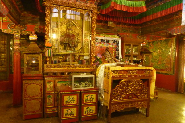 Drepung Monastery - the Dalai Lama's living quarters and his throne