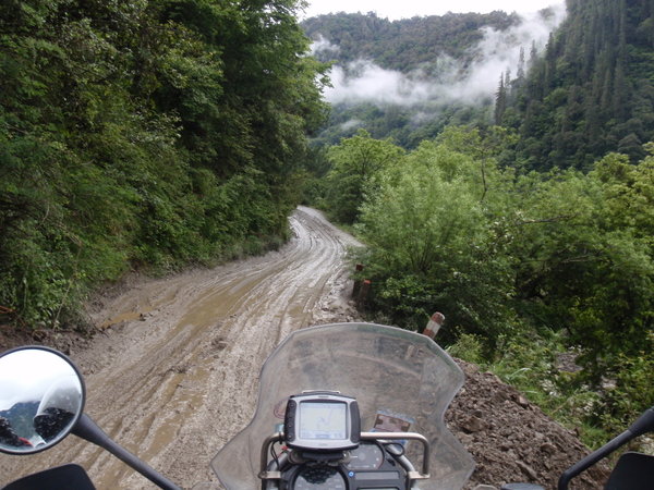 Ah no - must be Tibet - the roads aren't quite so muddy in Switzerland.