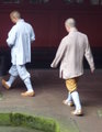 monks in Chinese outfits