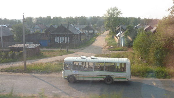 a village with public transport