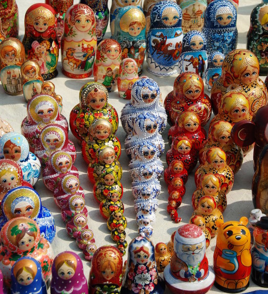 traditional Matryoshka dolls 