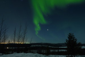 Light over Kiruna - with Venus & Jupiter still there