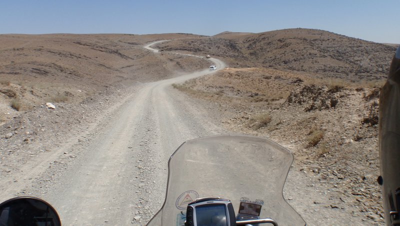 The road gradually deteriorates but the locals assure us we're going the right way...
