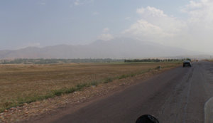 leaving Tashkent & heading east into the mountains