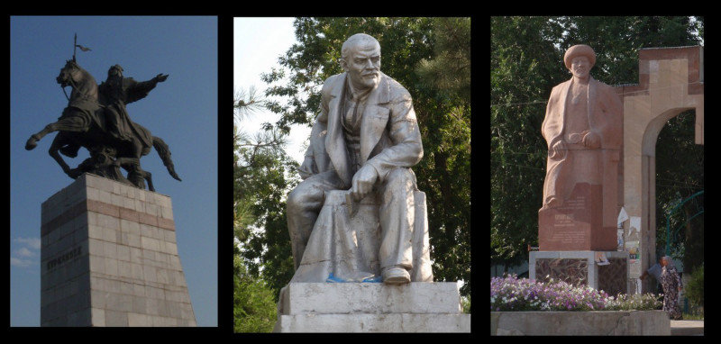 Lenin & local heros, Jalal-Abad