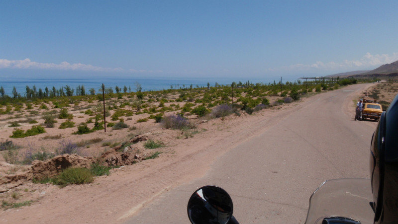 continuing along the southren shore of Issyk-kul