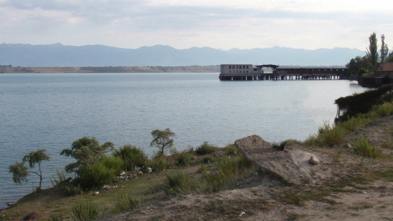 the remains of the Soviet torpedo testing base