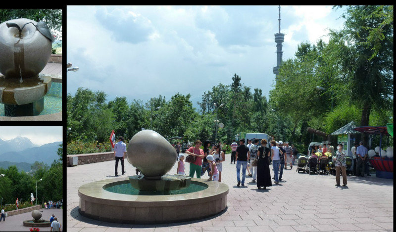 families enjoying Kok-Tobe & the Fountain of Desire - Almaty is the City of Apples
