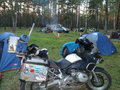 camping in the forest - a change from camping on the steppe