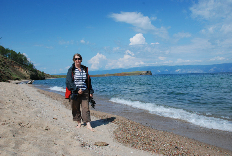 a whole day off the bike walking along the west coast of the Olkhon Island