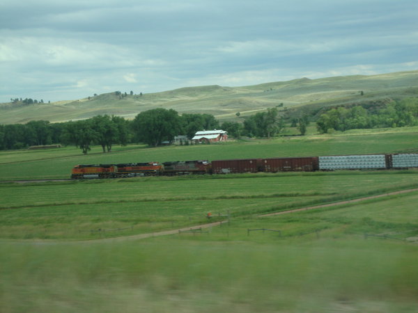 Train and country.. somewhere in South Dakota?