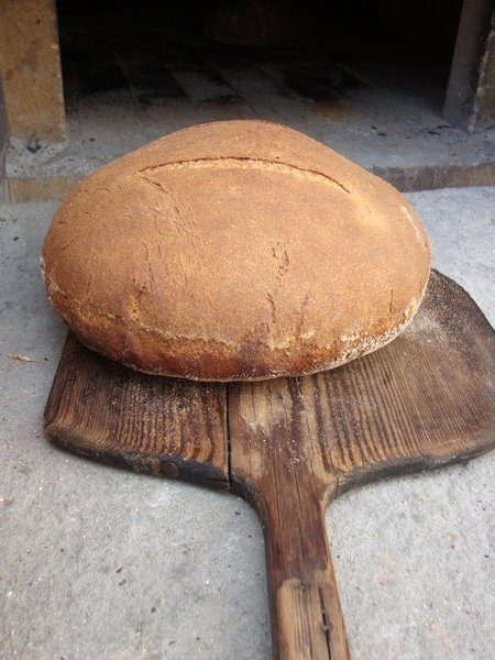 Brick oven baked sourdough loaf, hurray!