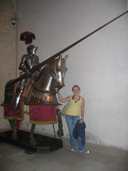 Tracie and her knight in shining armour