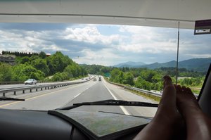 Paa vej til Great Smoky Mountains