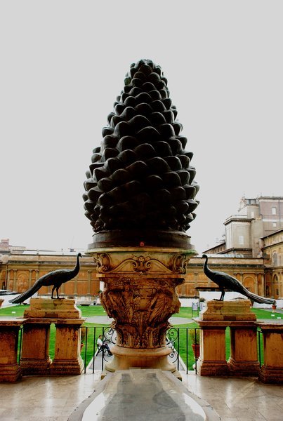 One large pine cone
