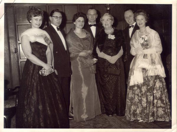 Mama, Papa, Mick and Nan, Looking Elegant at the 1961 Masonic Ladies Night