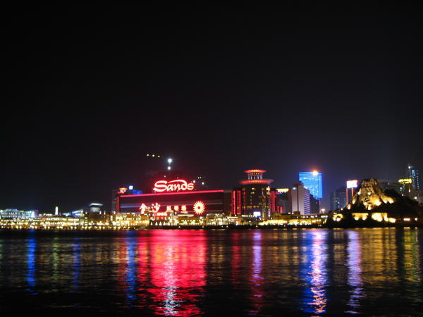 Arriving at Macau Harbour