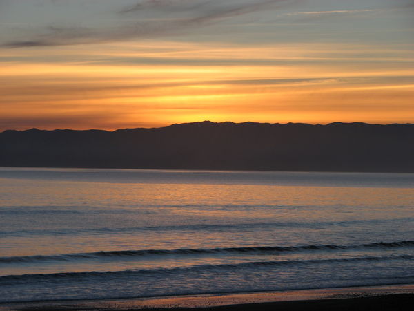 Sunset at Orepuki Beach