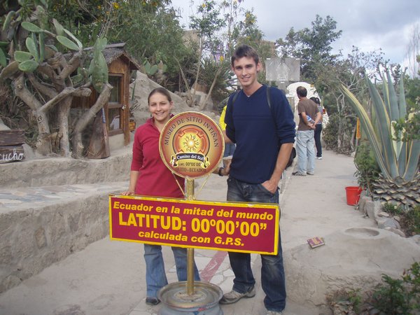 On the actual equator line