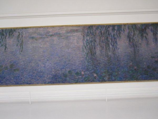 An early Monet  water lily at the L'Orangerie