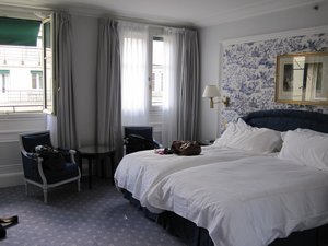 Our hotel room in Paris