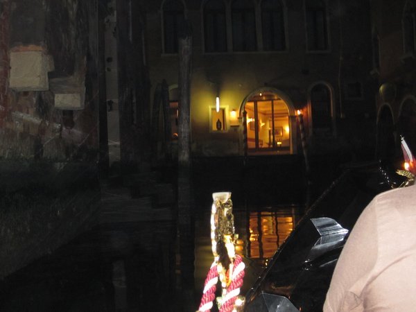 Gondola at night