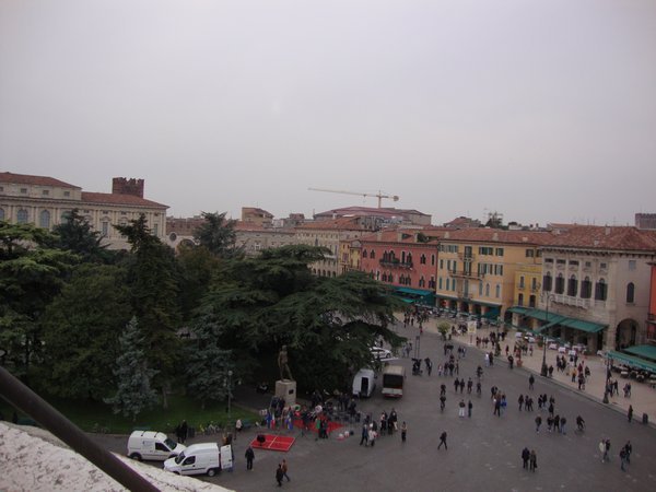 View of town from top of Roman Arena