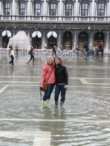 Elyse and I in the Piazza San Marco