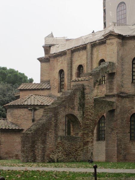 Basilica of San Vitale exterior in Ravenna