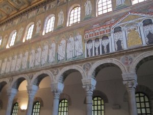 Inside a church in Ravenna