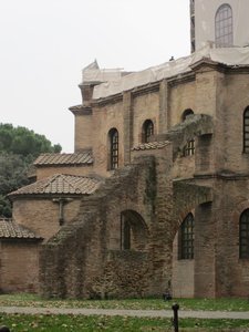 Basilica of San Vitale exterior in Ravenna