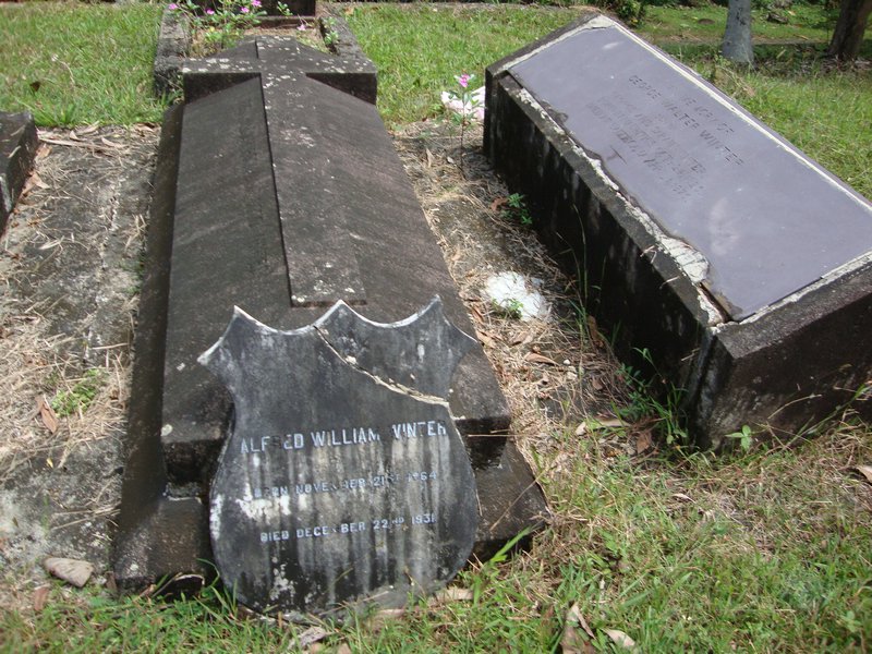 gravestones of the Winters