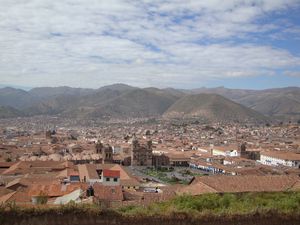 view of Cuzco from hill
