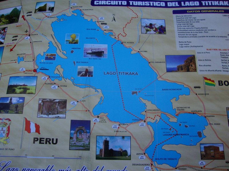 map of Lake Titicaca