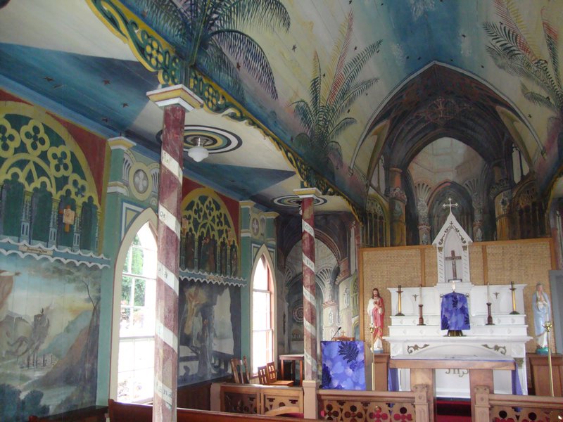 interior ofSt. Benedict's Painted Church