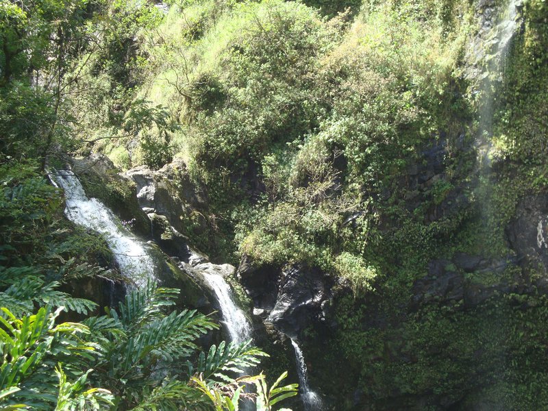 waterfalls on the road to Hana