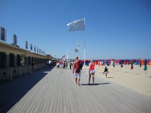 the famous "planches" of Deauville