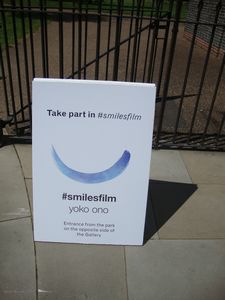 sign for Yoko Ono Exhibit