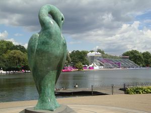 Isis sculpture on the Serpentine