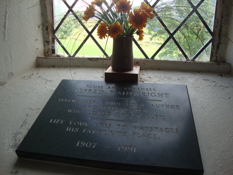 23-Alfred Wainwright's plaque in church