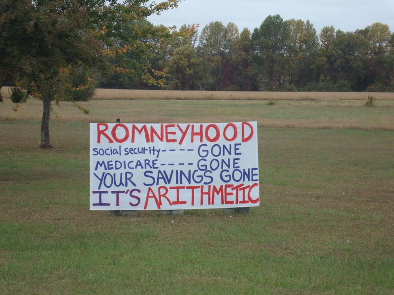 anti-Romney sign