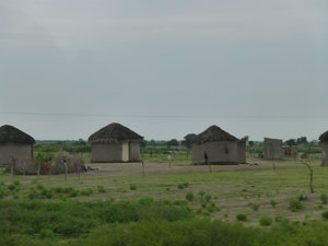 huts along the highway