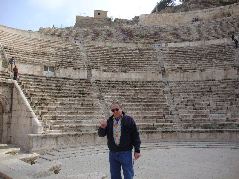 Amman: Tom at Roman Amphitheater