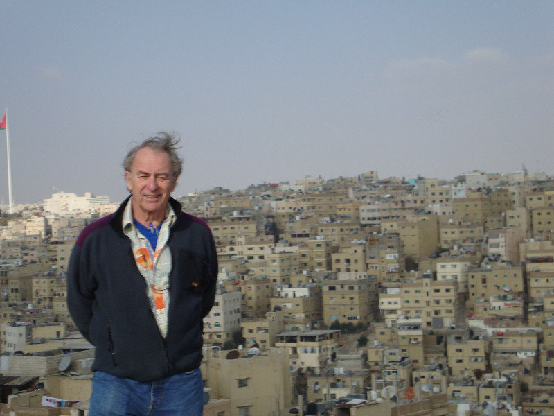 Amman: Tom at top of Citadel