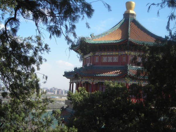 Vue du palais sur le Pékin moderne