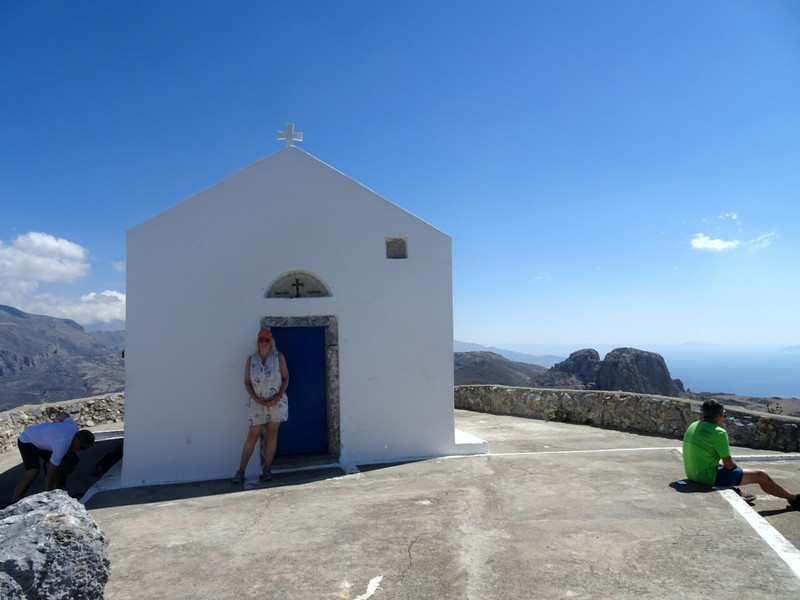 Get to the top, and the church of Timios Stavros