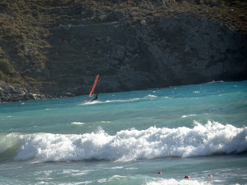 This windsurfer was sailing at approx 25mph