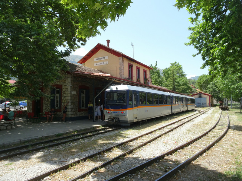 Kalavryta station with train