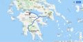 Kalamata to Diakofto via Corinth Canal