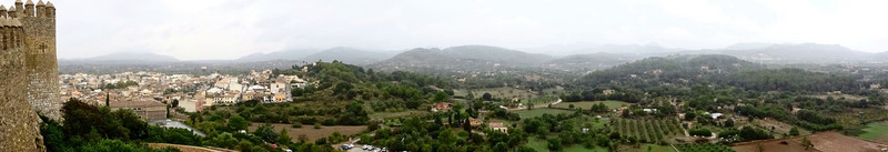 The view from Arta Castle